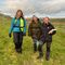 Landscape photograph of three Yorkshire Wildlife Trust staff at Ingleborough